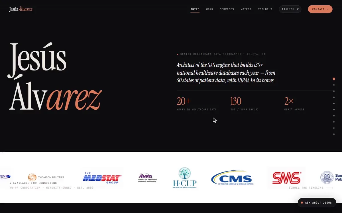 Yupaa Analytics, desktop view